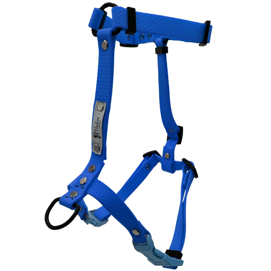 Pettorina H - Blu Acceso - Clip Azzurre TAGLIA M